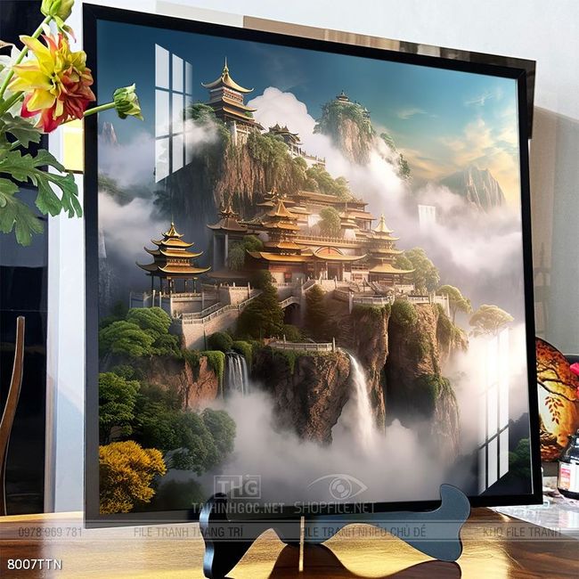 Tranh phong thủy sơn thủy hữu tình