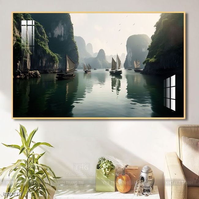 Tranh phong thủy sơn thủy hữu tình