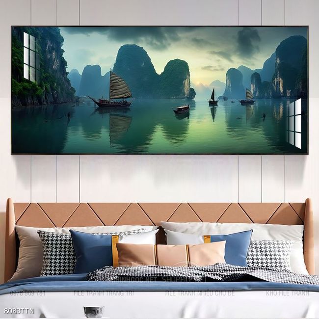 Tranh phong thủy sơn thủy hữu tình