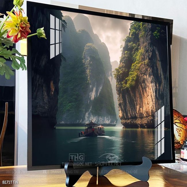 Tranh phong thủy sơn thủy đẹp