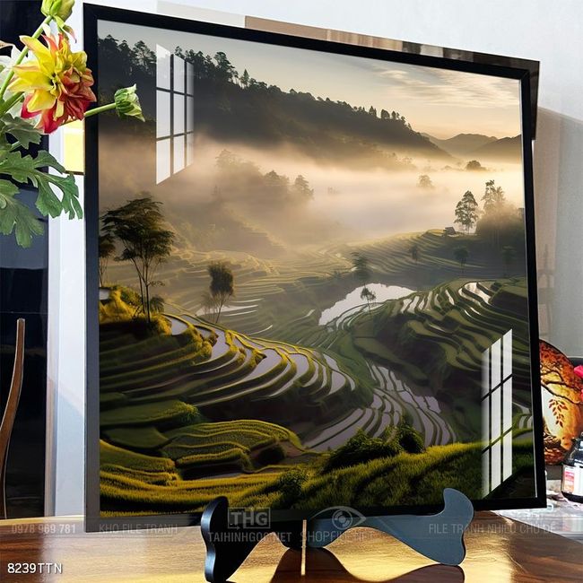 Tranh phong thủy sơn thủy hữu tình