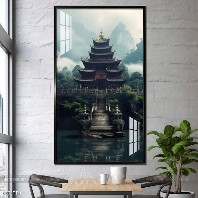 Tranh phong thủy sơn thủy đẹp