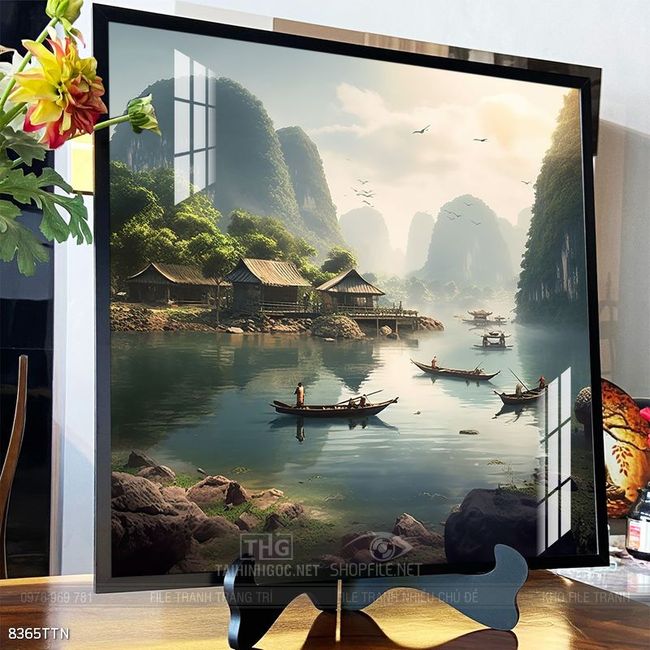 Tranh phong thủy sơn thủy hữu tình