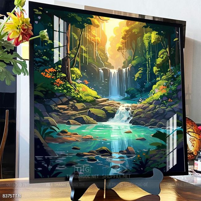 Tranh phong thủy sơn thủy đẹp
