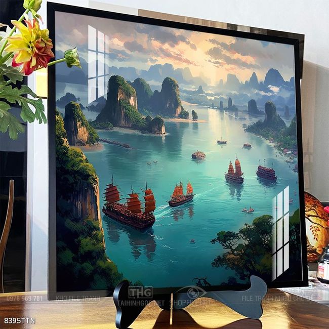 Tranh phong thủy sơn thủy hữu tình