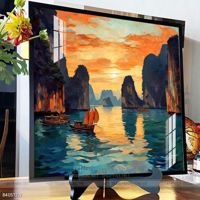 Tranh phong thủy sơn thủy đẹp