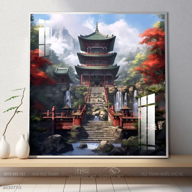 Tranh phong thủy sơn thủy hữu tình