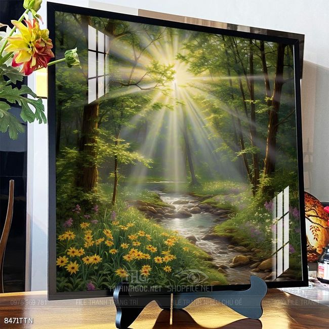 Tranh phong thủy sơn thủy đẹp