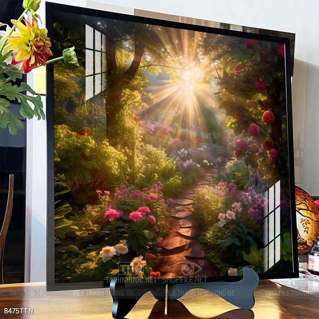 Tranh phong thủy nước non tuyệt đẹp