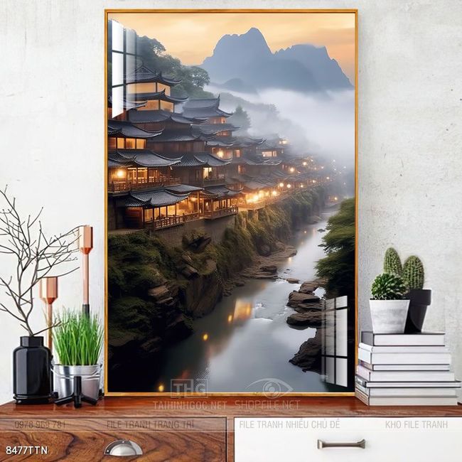 Tranh phong thủy treo trang trí phòng khách