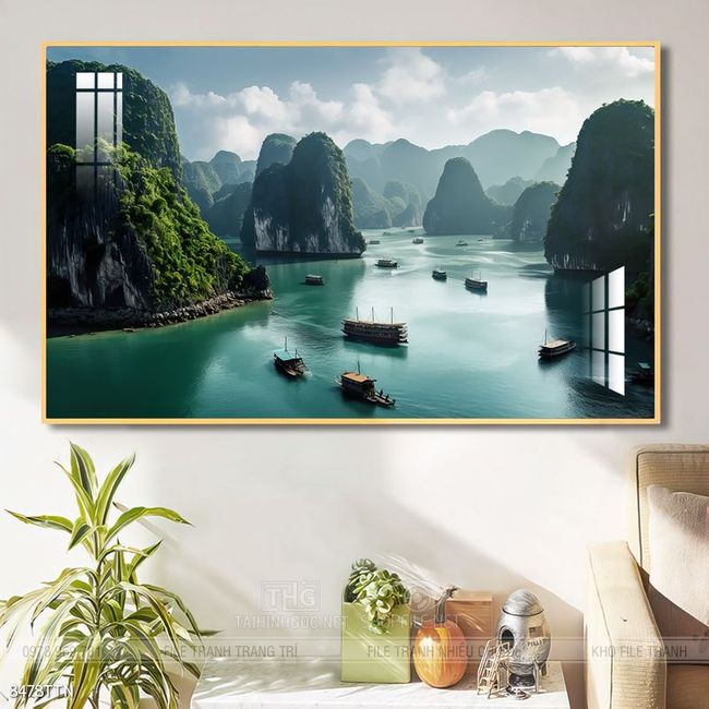 Tranh treo phòng khách theo phong thủy