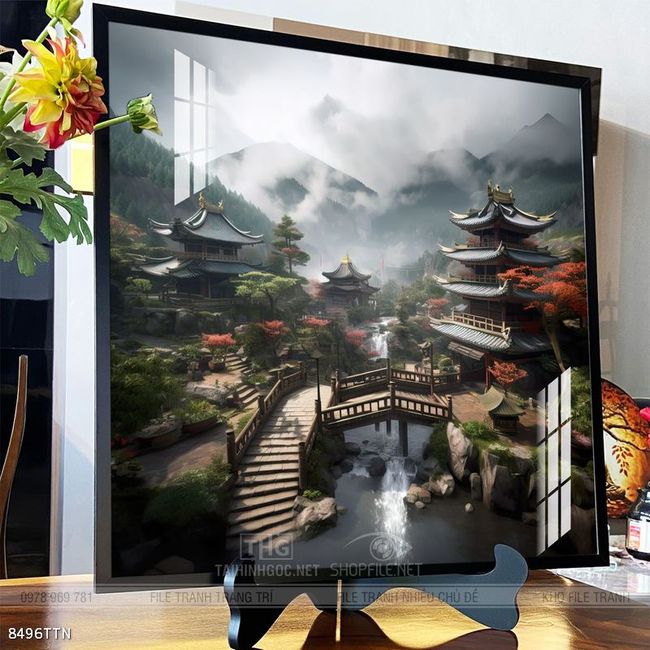 Tranh phong thủy sơn thủy hữu tình