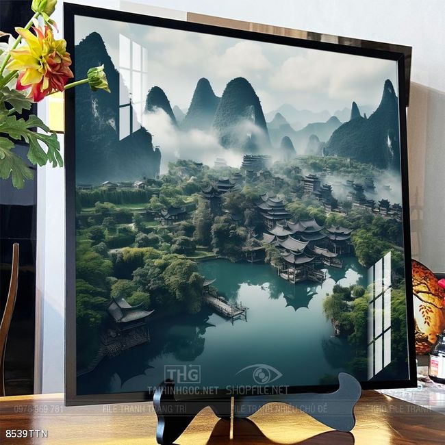 Tranh phong thủy sơn thủy hữu tình