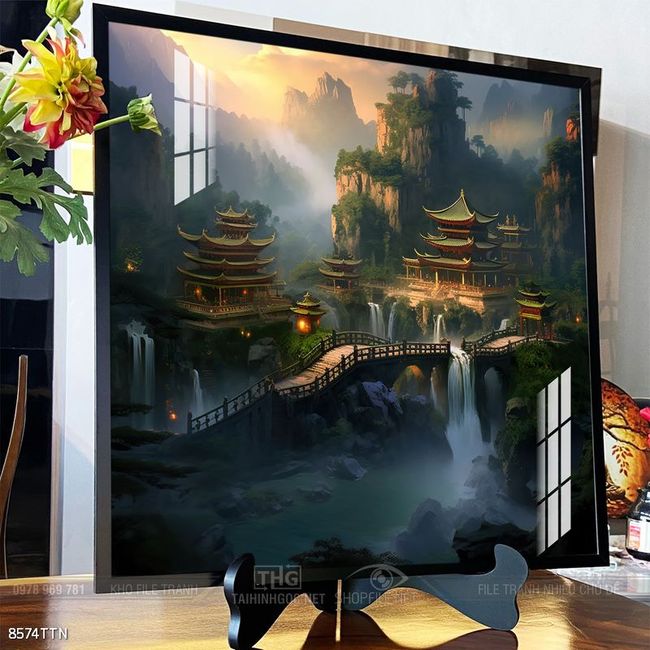 Tranh phong thủy sơn thủy hữu tình