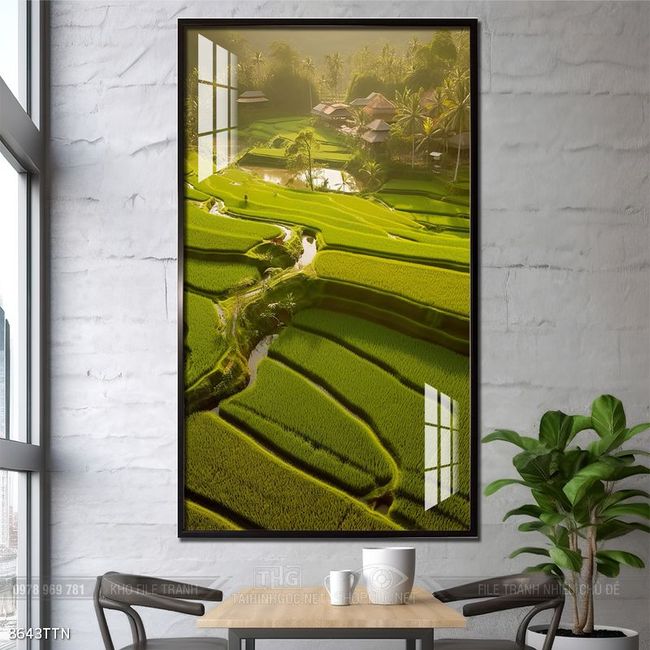 Tranh phong thủy sơn thủy hữu tình