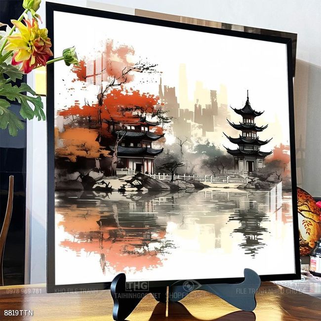 Tranh phong thủy sơn thủy hữu tình