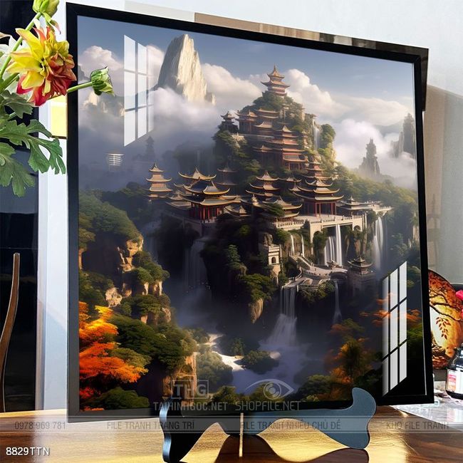 Tranh phong thủy sơn thủy đẹp