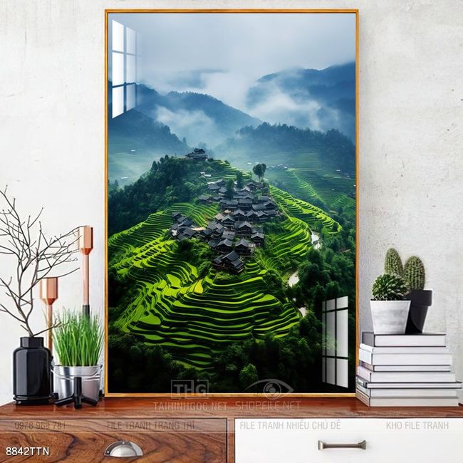 Tranh phong thủy sơn thủy đẹp