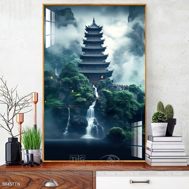 Tranh phong thủy sơn thủy hữu tình