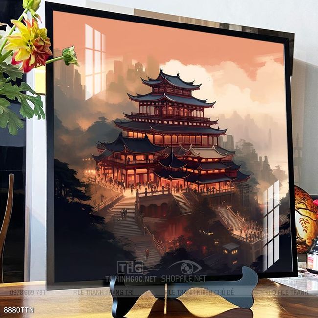 Tranh phong thủy sơn thủy hữu tình