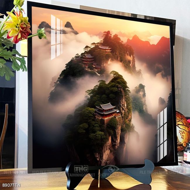 Tranh phong thủy sơn thủy đẹp