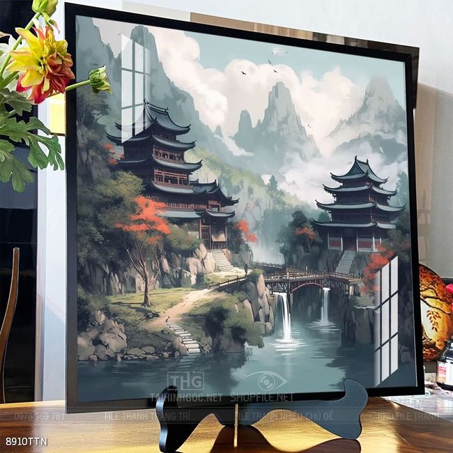 Tranh phong thủy sơn thủy hữu tình