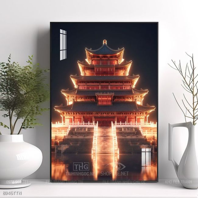 Tranh phong thủy sơn thủy hữu tình