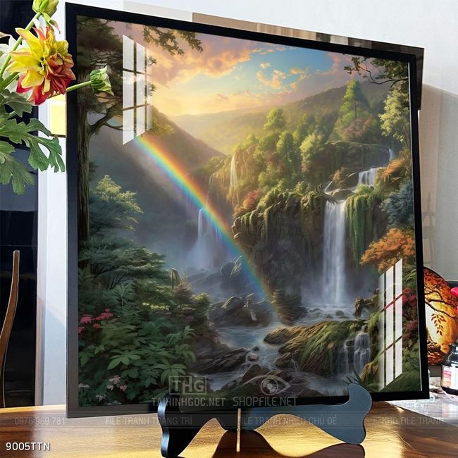 Tranh phong thủy sơn thủy đẹp
