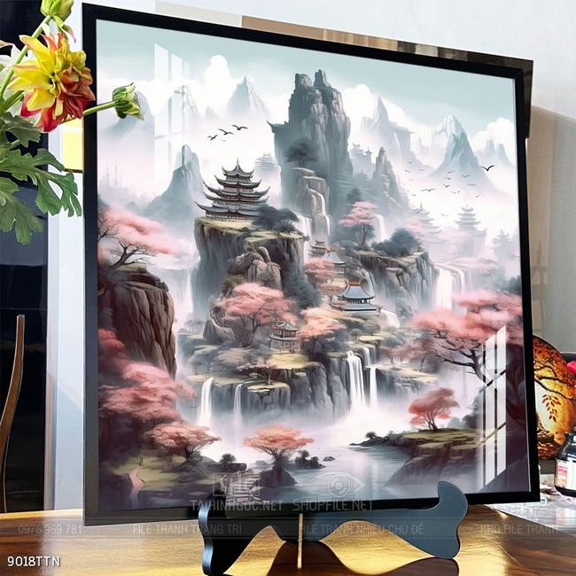 Tranh phong thủy sơn thủy đẹp