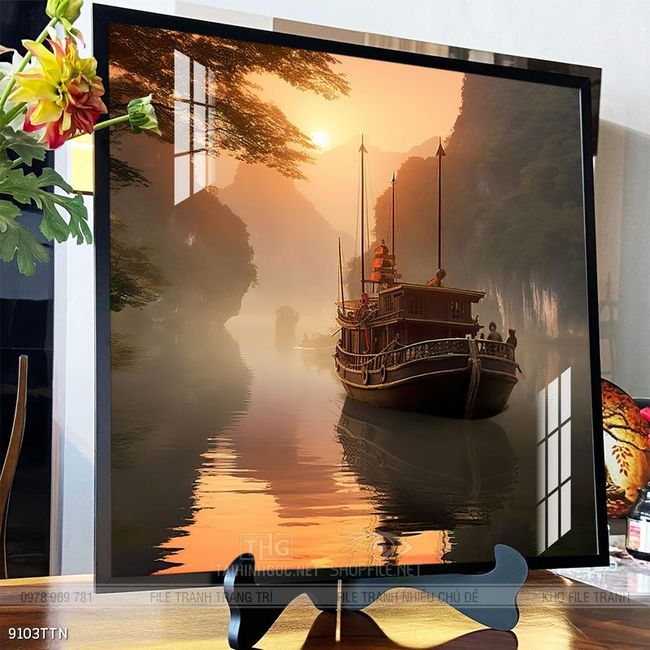 Tranh treo phòng khách theo phong thủy