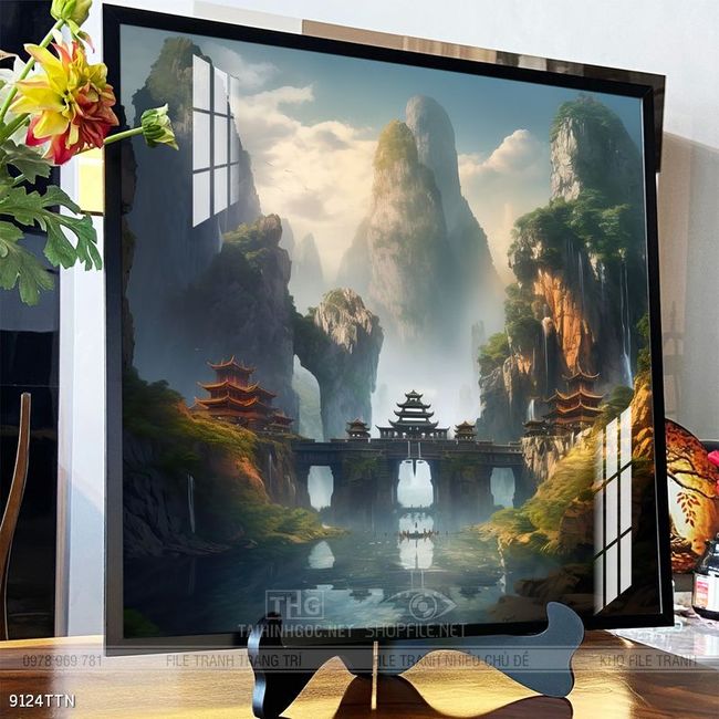 Tranh phong thủy treo trang trí phòng khách