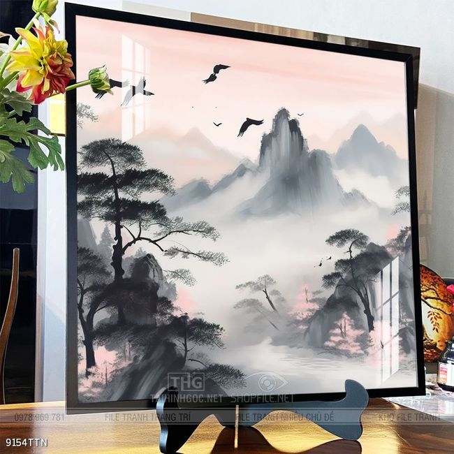 Tranh phong thủy treo trang trí phòng khách