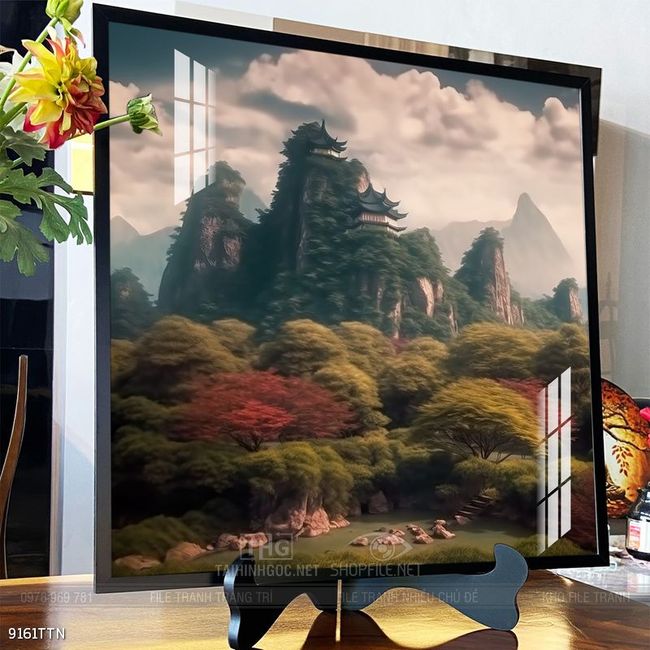 Tranh phong thủy sơn thủy đẹp