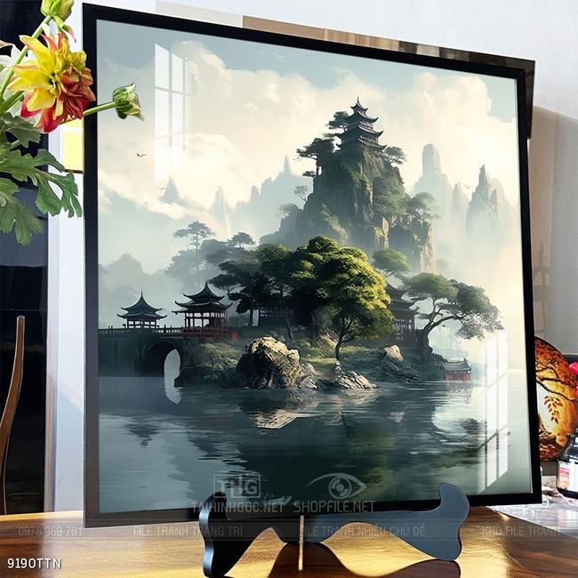 Tranh phong thủy sơn thủy hữu tình