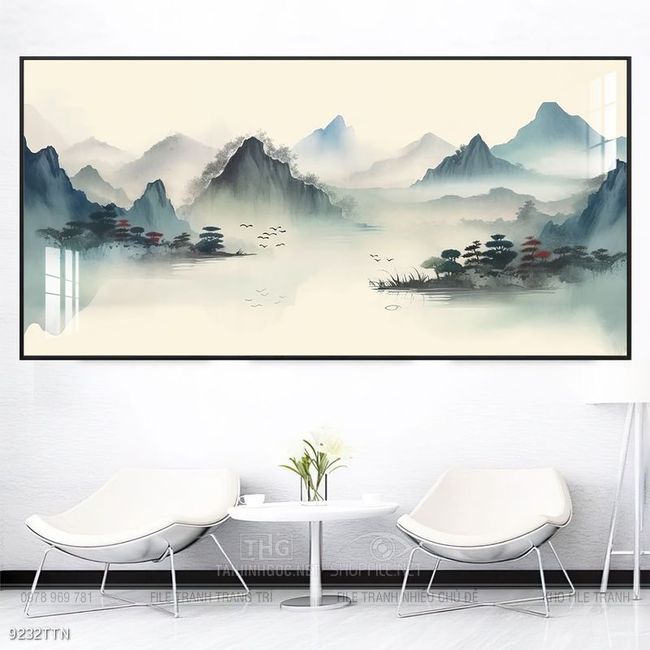 Tranh phong thủy treo trang trí phòng khách