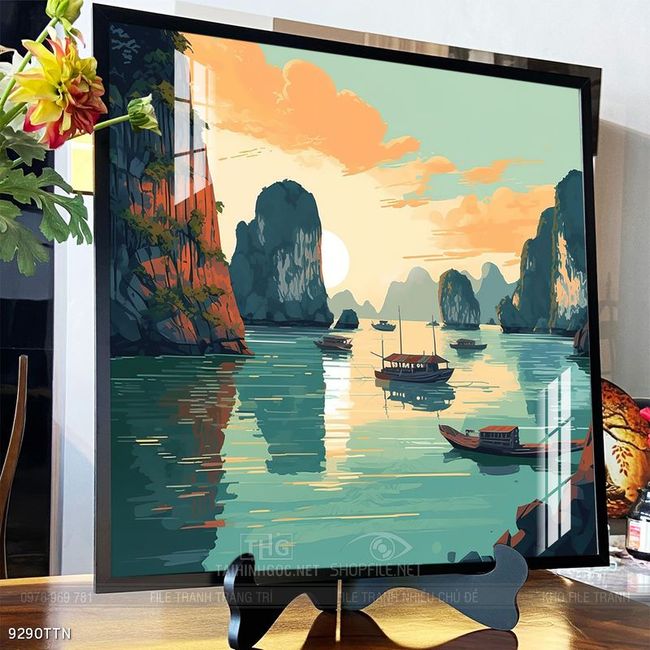 Tranh phong thủy sơn thủy hữu tình