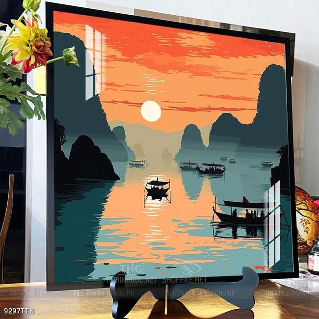 Tranh phong thủy treo trang trí phòng khách