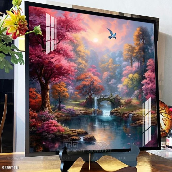 Tranh phong thủy sơn thủy đẹp