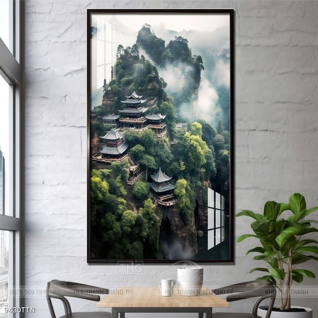 Tranh phong thủy sơn thủy đẹp