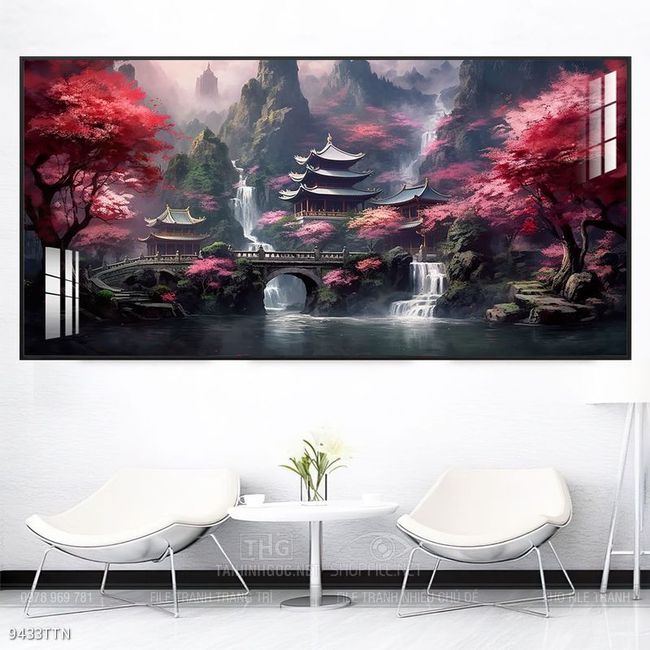 Tranh phong thủy sơn thủy hữu tình