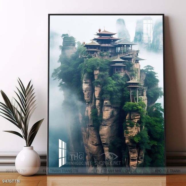 Tranh phong thủy sơn thủy hữu tình