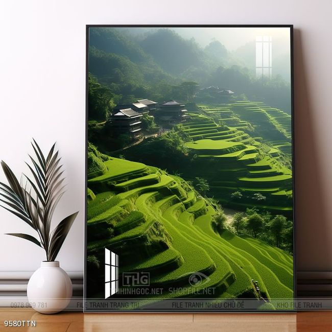 Tranh phong thủy sơn thủy hữu tình