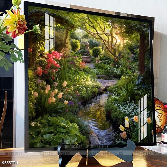 Tranh phong thủy sơn thủy đẹp