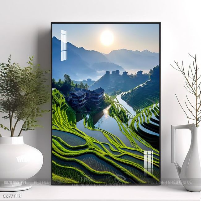 Tranh phong thủy sơn thủy đẹp