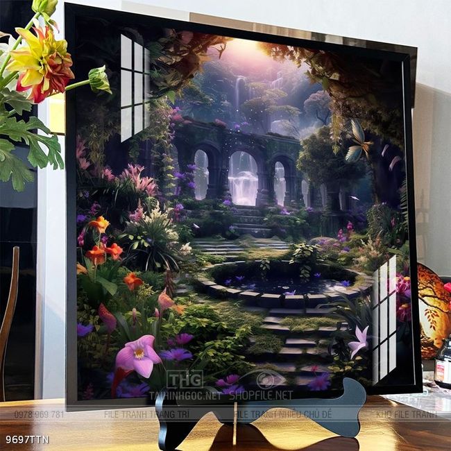 Tranh phong thủy sơn thủy hữu tình