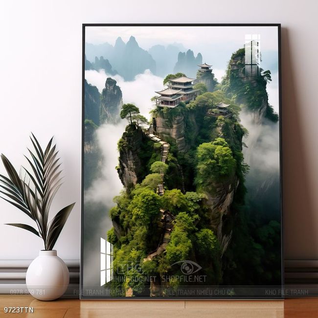 Tranh phong thủy sơn thủy hữu tình