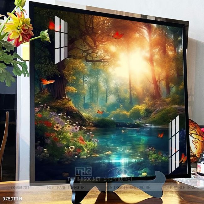 Tranh phong thủy sơn thủy đẹp