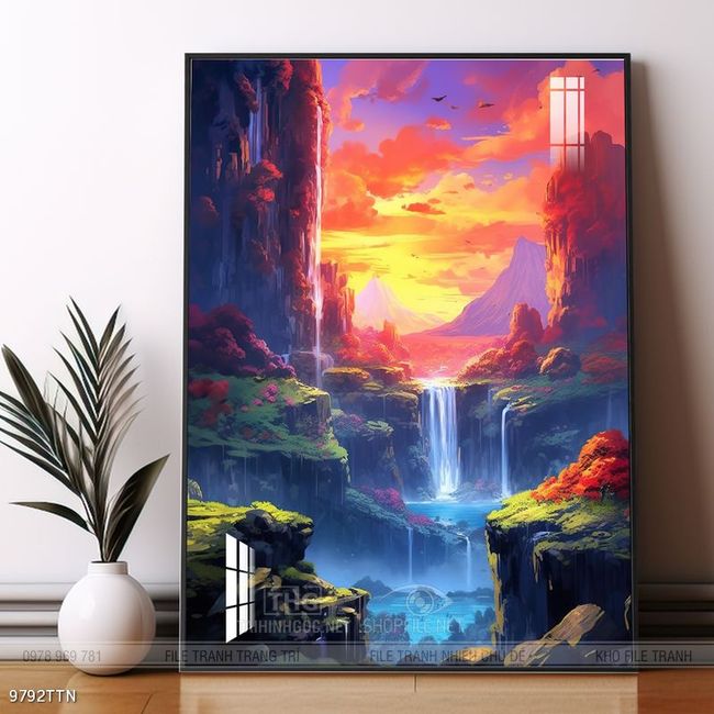 Tranh phong thủy treo trang trí phòng khách