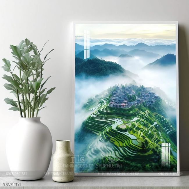 Tranh phong thủy sơn thủy hữu tình