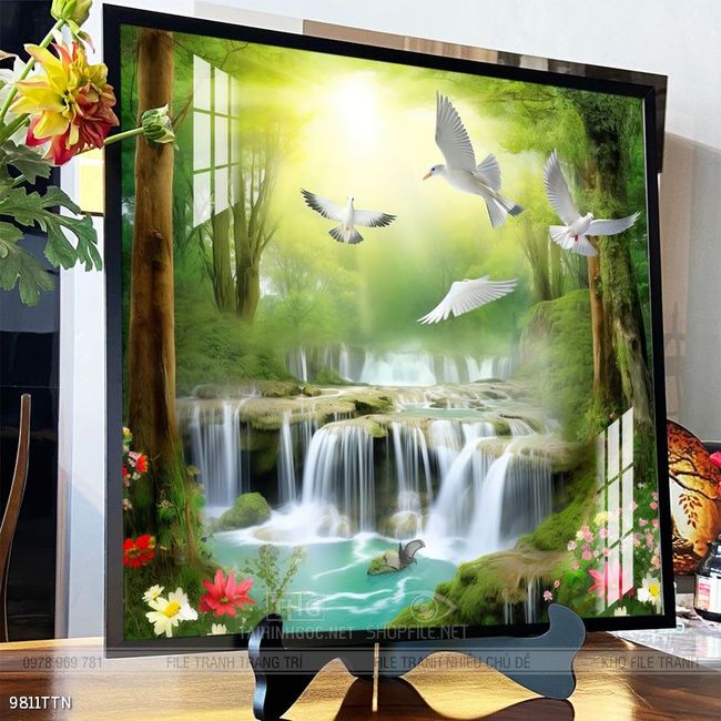 Tranh phong thủy sơn thủy hữu tình